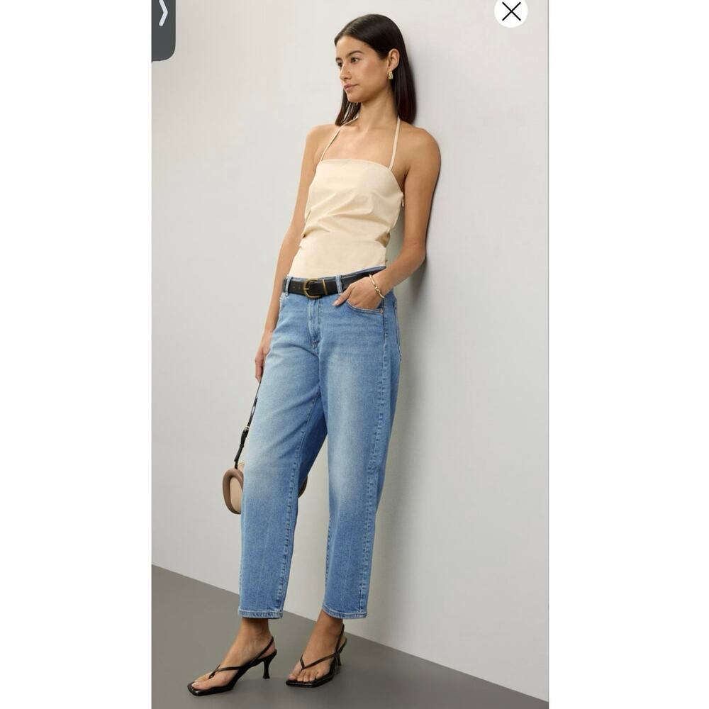 DL1961 Blue Cotten Denim Light Wash Relaxed Fit Straight Leg Denim Jeans sz 27